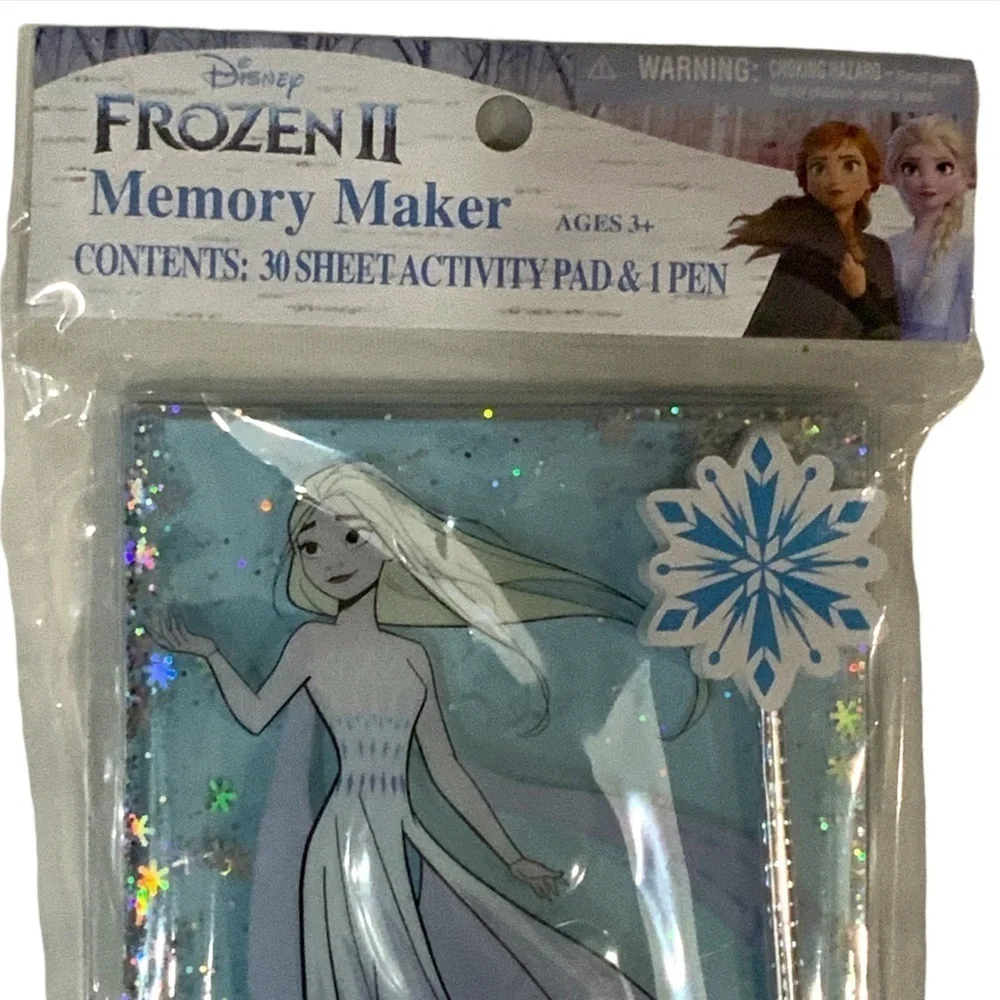 Disney Frozen II Memory Maker Journal Diary Activity Pad Pen Set Elsa Blue NEW